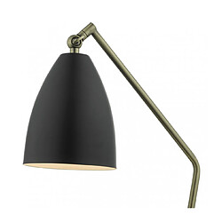 Avis Luminaire Center Lampe de table Olly laiton antique et noir 1 ampoule