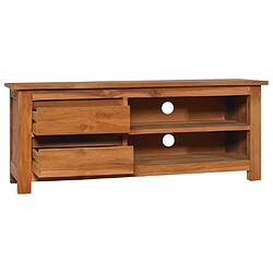 Maison Chic Meuble TV scandinave - Banc TV pour salon 100x30x40 cm Bois de teck solide -MN73918