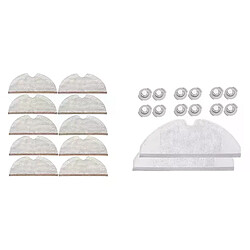 Kit de serpillière à couverture complète avec 10 pièces, pour Xiaomi Roborock S5 S50 S51 MAX