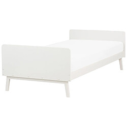 Beliani Lit simple 90 x 200 cm blanc BONNAC