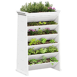 Avis vidaXL Jardinière de plantes aromatiques 6 niveaux blanc pin massif