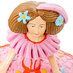 Figurine Décorative Alexandra House Living Menina Rose Acrylique Plastique Mélamine pas cher