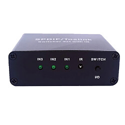 Avis 3 en 1 Commutateur Audio Optique Numérique SPDIF / TosLink avec Telecommande Prise EU