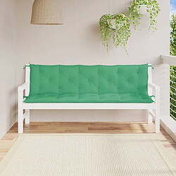 Maison Chic Coussins Confort,Coussins de banc de jardin 2 pcs vert 180x50x7 cm tissu Oxford -GKD52009