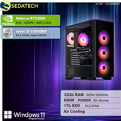 Sedatech PC Gamer • Intel i5-10600KF • RTX3050 • 32Go RAM • 1To SSD M.2 • Windows 11