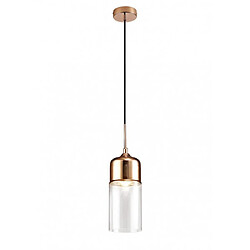 Luminaire Center Suspension design Mia Cuivre 1 ampoule 47cm