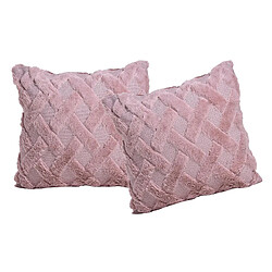 2x 18 "housse De Coussin Moderne Canapé Géométrique Housse De Coussin Décor à La Maison Rose