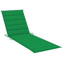 Helloshop26 Transat chaise longue bain de soleil lit de jardin terrasse meuble d'extérieur double et coussins vert bois de pin imprégné 02_0012759 pas cher