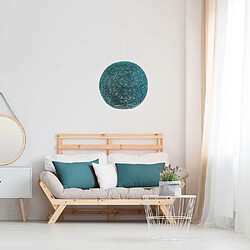 Home Deco Light Suspension boule colorée 30 cm bleu.