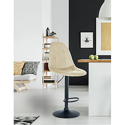 Non Tabouret de bar Elmore simili cuir B