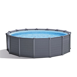 Intex Piscine Tubulaire Graphite - 4.78 m