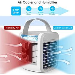 Avis Refroidisseurs d'air portables, ventilateurs de climatisation par évaporation rechargeables, refroidisseurs d'air 3 en 1 avec réservoirs d'eau, refroidisseurs d'air personnels sans fil avec poignées.