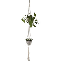 Artevasi MACRAMÉ DOUBLE NoeUD CARRÉ BLANC 120 CM