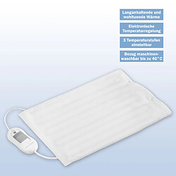 Avis Coussin chauffant Couverture électrique 30 x 40cm 3 Niveaux de température, 100, Blanc, Proficare, HK 3059