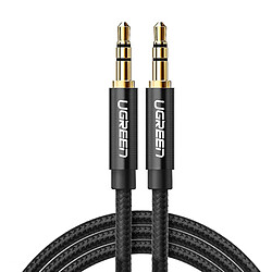 Ugreen - Câble Audio Plaqué Or (50363) - Jack 3.5mm vers Jack 3.5mm, 2m - Noir