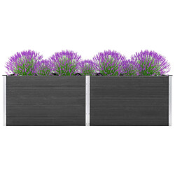 vidaXL Lit surélevé de jardin 200x50x91 cm WPC Gris