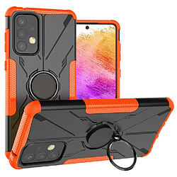 Coque en TPU anti-chocs avec béquille pour votre Samsung Galaxy A73 5G - orange