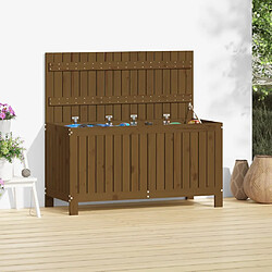 vidaXL Boîte de rangement de jardin Marron miel 115x49x60 cm Bois pin