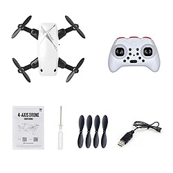 Mini Drone Quadricoptère De Poche Pliable Pour Enfants Débutants Blanc pas cher