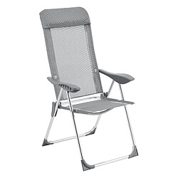 Avis Lot de 2 Chaises de Jardin Errenteria avec Accoudoirs Dossier Inclinable Gris Clair [en.casa]