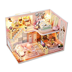 Dollhouse Miniature avec des Meubles, DIY Dollhouse Kit Plus Étanche À La Poussière, Creative Filles Rêver Maison, cadeau d'anniversaire ou D'autres