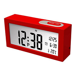 Wewoo Réveils Veilleuse automatique horloge électronique grand écran réveil rétro-éclairage réglable rouge