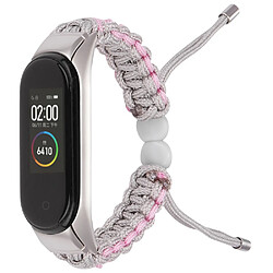 Bracelet en nylon cordon de serrage réglable, kaki pour votre Xiaomi Mi Band 5/6