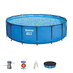 Piscine Hors-sol Tubulaire Bestway Steel Pro Max 457x122 cm Filtre à Cartouche de 3.028 litres/heure