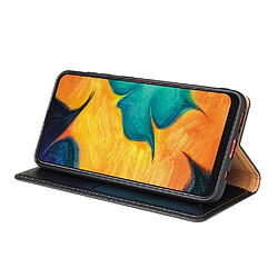 Wewoo Housse Coque Etui en cuir à rabat horizontal PU + TPU avec support et emplacements pour cartes et portefeuille Galaxy A20 et A30 Noir pas cher