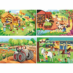 Ludendo Puzzles SuperColor 2x20 + 2x60 pièces - La Ferme