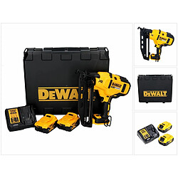 DeWalt DCN660P2 Cloueur sans fil 32-63mm 18V Brushless + 2x Batteries 5,0Ah + Chargeur + Coffret