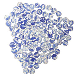 100pcs 16mm billes de verre balle billes pour jeu de dames chinoises jouet bleu pas cher