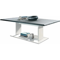 Mpc Table De Salon Table Basse En Blanc Avec Plateau De Dessus En Avola-anthracite 40 X 120 X 70