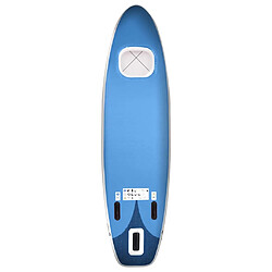 Avis vidaXL Ensemble de planche SUP gonflable Bleu 360x81x10 cm