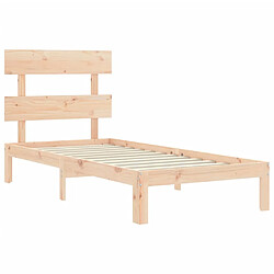 Acheter vidaXL Cadre de lit sans matelas 90x200 cm bois de pin massif