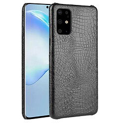 Coque en TPU + PU peau de crocodile rigide noir pour votre Samsung Galaxy S20 Plus/S20 Plus 5G