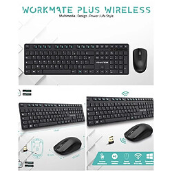 Pack Premium Clavier sans fil + SOURIS sans fil PC optique Wireless Desktop ADVANCE DONGLE récepteur USB