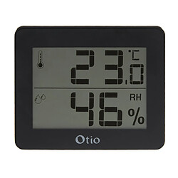 Thermomètre hygromètre noir - écran LCD - Otio