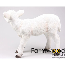 Farmwood Animals Agneau blanc en résine Debout 2.