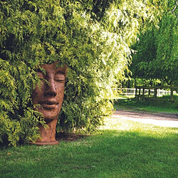 Acheter Jardinex Statue visage méta... - Brun