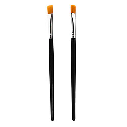 2X Pro Pointe De Peinture Nylon Huile De Cheveux Pinceau Pour Artistes Peintre Débutant No.4