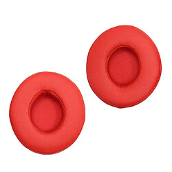 1 paire remplacement oreillettes coussins couverture pour les beats solo 2.0 casque rouge pas cher