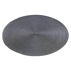 Decorline Set de table Zebuon - 35 cm - Polypropylène - Anthracite