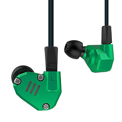 Wewoo Ecouteurs écouteur intra-auriculaire HiFi alliage d'aluminium de huit unités cercle fer sans microphone (vert)