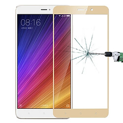 Wewoo Verre trempé or pour Xiaomi Mi 5s Plus 0.3mm 9 H Dureté 2.5D anti-déflagrant Plein Écran Film