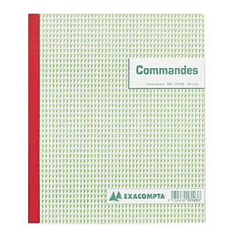 Cahier de commande Manifold Exacompta autocopiant 21 x 18 cm 50 pages triple exemplaires