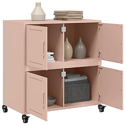 Acheter vidaXL Buffet rose 68x39x72 cm acier