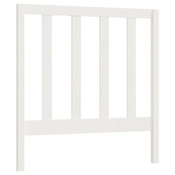 vidaXL Tête de lit Blanc 95x4x100 cm Bois massif de pin