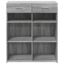 Avis vidaXL Buffet sonoma gris 80x42,5x93 cm bois d'ingénierie