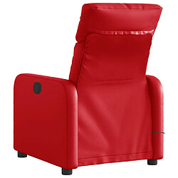 Acheter Maison Chic Fauteuil Relax pour salon, Fauteuil de massage inclinable électrique rouge similicuir -GKD45780